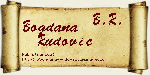 Bogdana Rudović vizit kartica